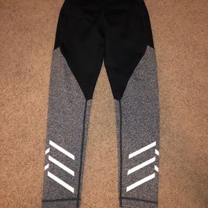 Black and gray leggings